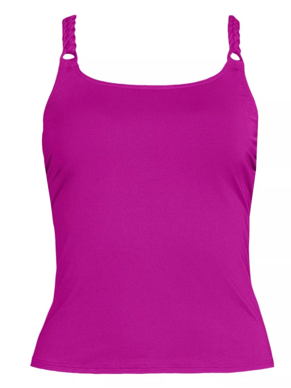 Lands' End Bright Magenta Tankini Top